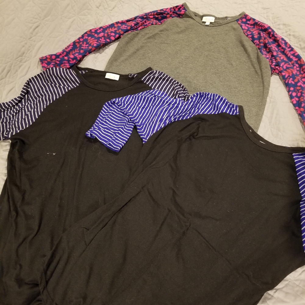 3 LulaRoe Randy Tops